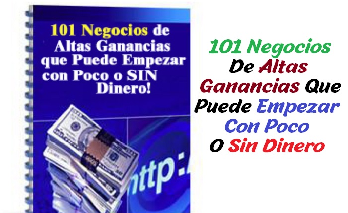 Regalo Diario, 101 Negocios Que Puede Empezar Con Poco O Sin Dinero